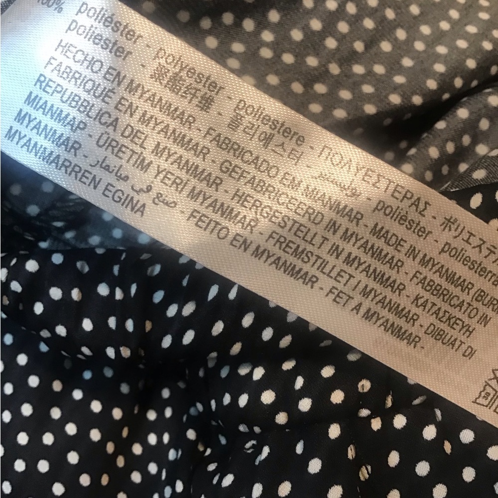 Zara wide leg micro polka dot palazzo - Picture 8 of 12